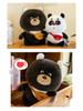 Panda Bamboo Plush Toy: Cute Backpack, Bear Pillow, Claw Machine Doll Gift