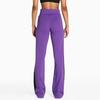 Puma Co-branded Colorblock Letter Logo Embroidery Knit Flared Pants Women Bottoms Deep-Purple Burgundy 536629-90
