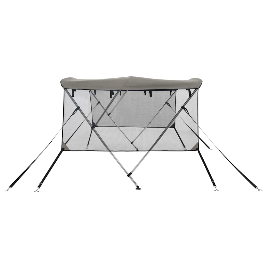3 Bow Bimini Top with Mesh Side Panels 183 x (185 198) x 137 cm