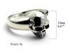 Skull Ring, Sterling Silver (925) (21)