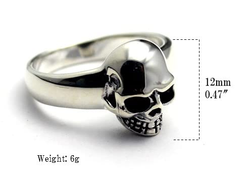 Skull Ring, Sterling Silver (925) (21)