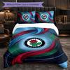Set Biancheria da Letto Calcio Blackburn Rovers 3 Pezzi Morbido Copripiumino con Federe Set Decorazione Camera da Letto per la Casa