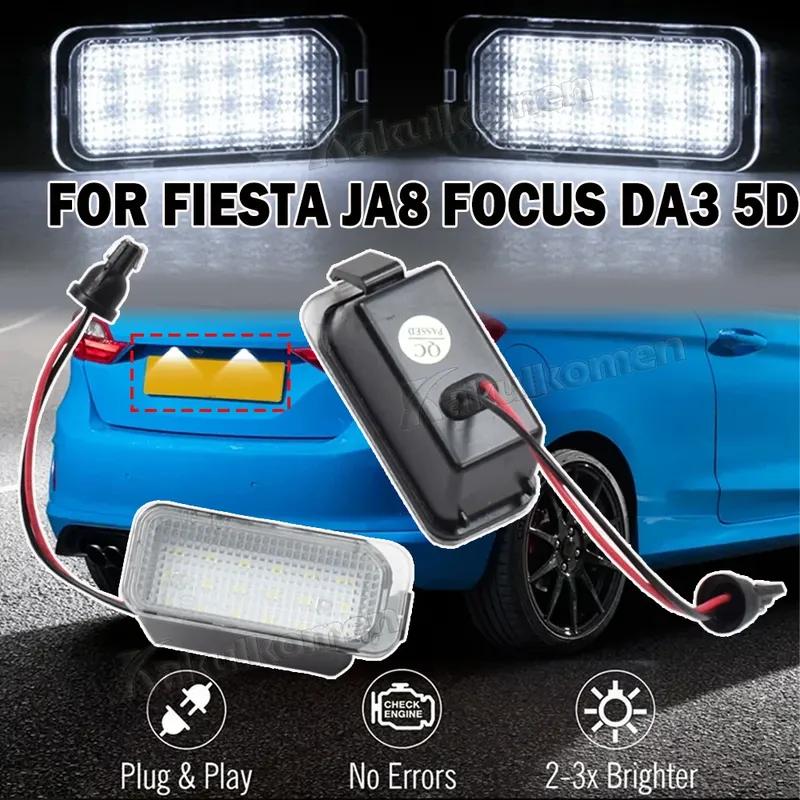 2X Canbus LED License Number Plate Light For Ford Fiesta Focus S-MAX C-MAX Grand Mondeo Kuga Galaxy Jaguar XJ Car Accessories