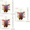 Charming Acrylic Flying Pig Keychain Car Rearview Mirror Decor For Home And Auto