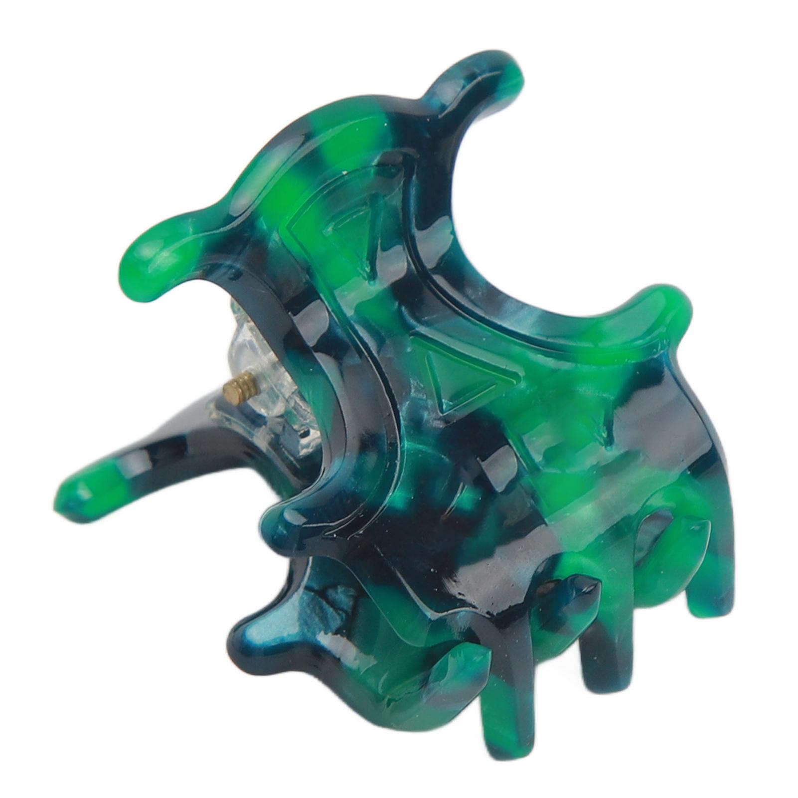 

Мини-зажим для волос с сильным захватом и круглым краем, элегантный крошечный зажим для волос с челкой, маленький, цветочный, зеленый