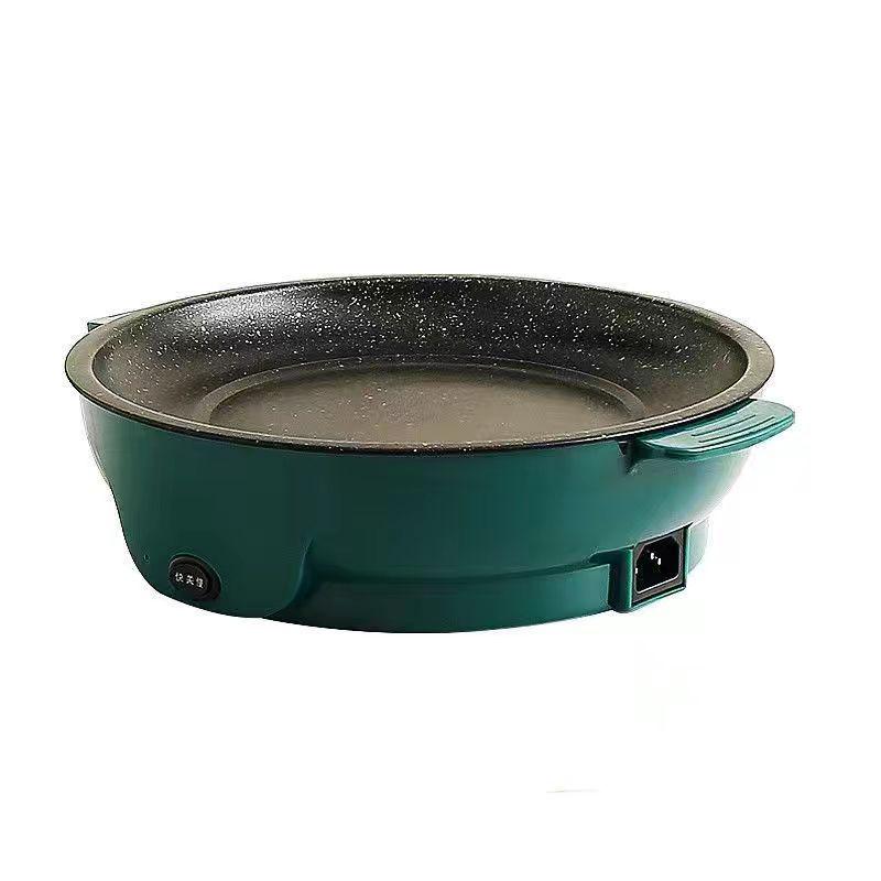 

Compact Non-stick Electric Grill and Frying Pan - Portable Home BBQ 22cm