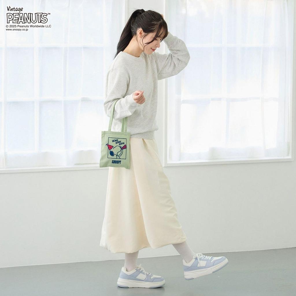 Snoopy Tote Bag, Women's, Recycled Cotton, Mini Flat, IP.Baby.Peanuts-0T 8444