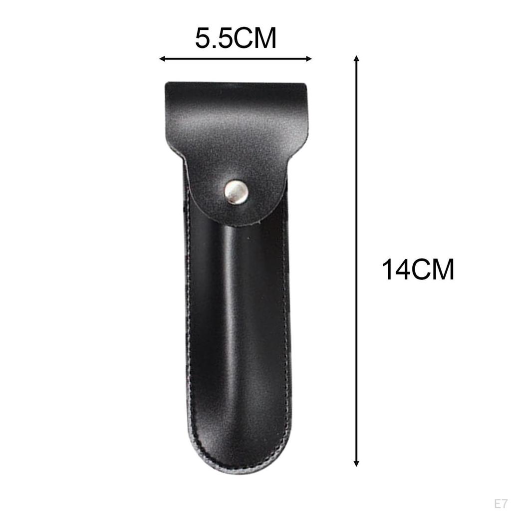 Manual Shaver Carrying Case, Bag with Snap Buckle Closure, Grooming Protective Cover for