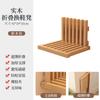 Simple Wall-Mounted Foldable Nightstand Compact Space-Saving Bedside Table with Cup Holder for Dorm Upper Bunk Shelf