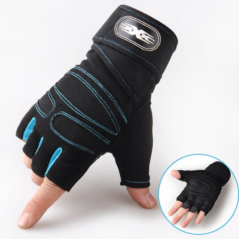 Sport Cycling Gloves for Men and Women Fitness Weight Lifting Wristband Gloves Body Building Training Exercise Shockproof Glove