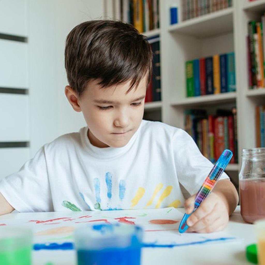 Kunstenaarsstiften voor Tekenen 4 stuks Kleurrijk Veilig Verfstift Verfstiften Permanente Markers Wasco's Vervangbare Geurloze Verfstift