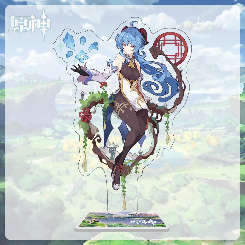 16cm Height  Acrylic Large Stand-up Display Featuring Characters From Mondstadt, Liyue, and Inazuma In Genshin Impact