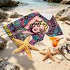 Custom Name Personalized Marilyn Monroe Print Beach Towel, for Trip Camping Beach Party Home Decor, Birthday Gift for Family & Friends