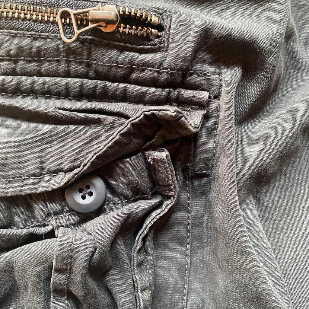 Used [D-belt sold separately] AVIREX Cargo Pants Y2K Hem Zipper Flare