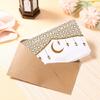 4Pcs Eid Festival Cash Holder Envelopes Paper Money Holder Built in 6 Slots Greeting Card Envelopes For Gift Wrapping