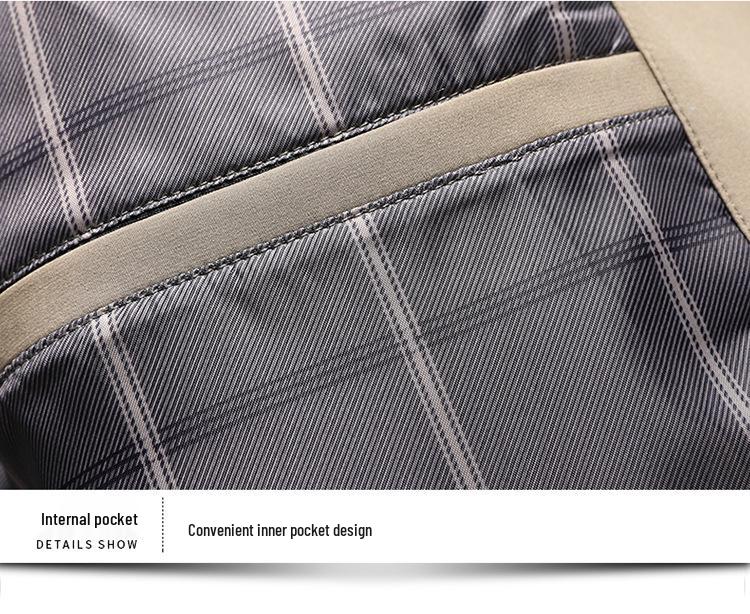 Men's Stand-Up Collar Jacket - Spring/Autumn Casual Outerwear for Middle-Aged and Older Men