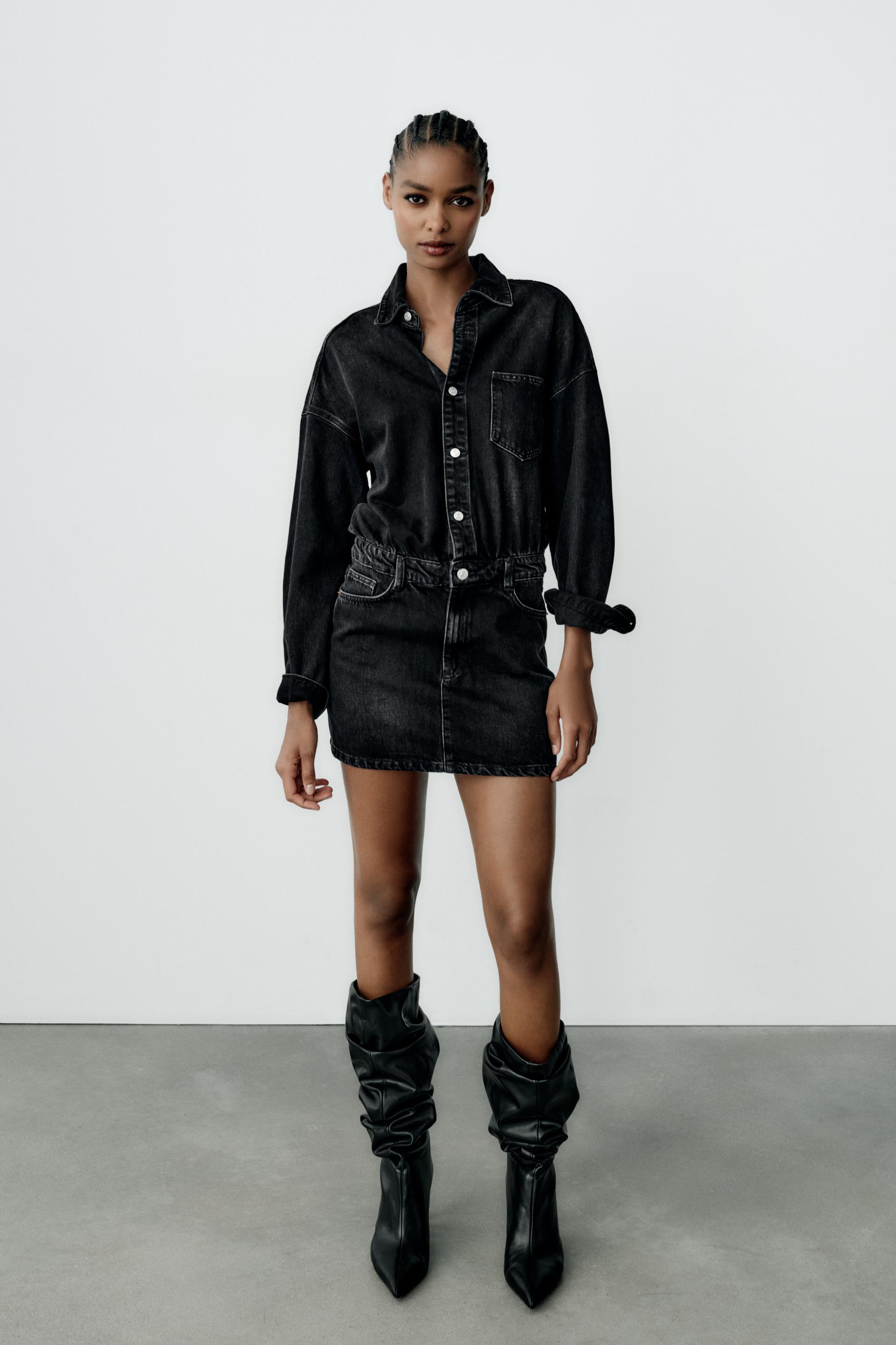 

DENIM TRF SHIRT DRESS