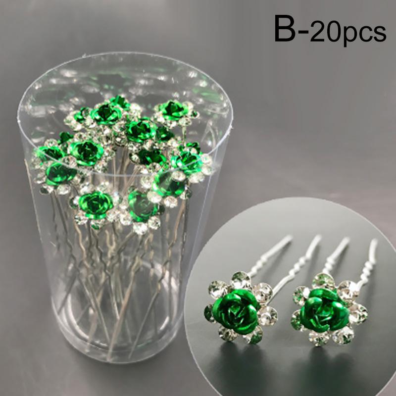 20 Pcs Headwear Hairpins Floral Ornament Accessories Gift