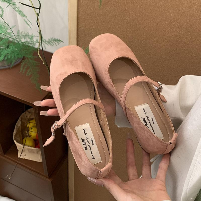 Fashion New In 2025 Female Shallow Ladies Mary Janes Flats Shoes Fashion Buckle Strap Women Flats Shoes With Height Increasing Footwear