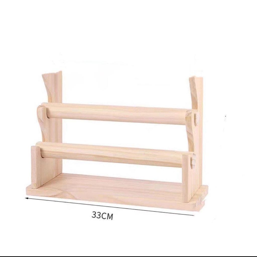 Schmuck- & Haargummi-Präsentationsständer aus Massivholz: Armband Aufbewahrungsständer