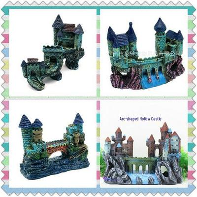 European Style Resin Castle Aquarium Ornament for Fish Tanks
