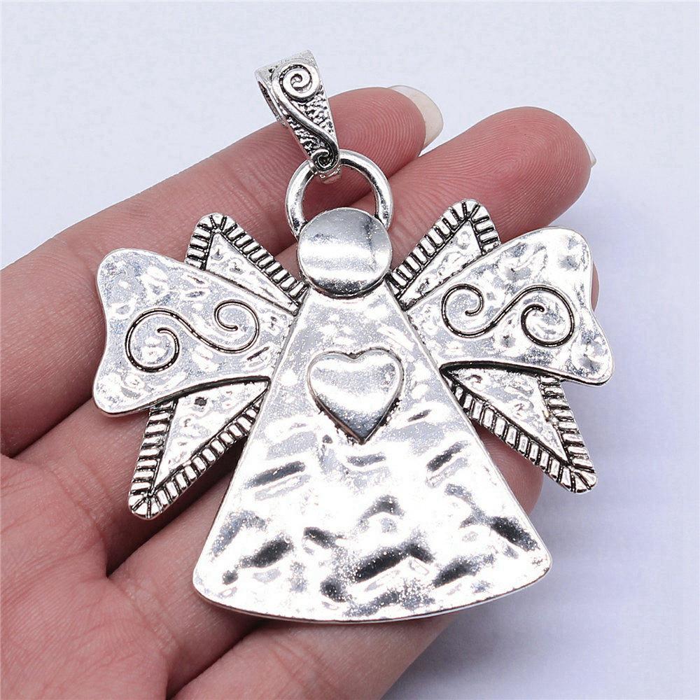 Big Angel Charms Pendant Couple Jewelry Unusual Gifts For