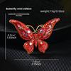 Vintage Crystal Diamond Butterfly Brooch Women's Premium Sense Animal Insect Brooch Clothing Accessories Eco-Friendly Brooch