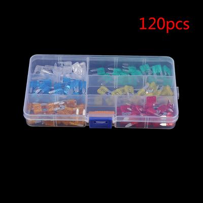 120Pc Mini Small Size Blade Car Fuse Micro Blade Fuse Set Car Truck Accessories