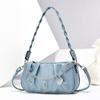 Fashionforward Small Square Handbag With Soft Construction And Woven Accents For Everyday Wear