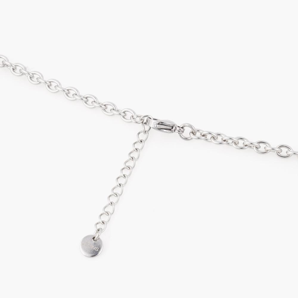 Jbans Classic Black Triple Ring Pendant Surgical Steel Chain Necklace (C2401-An789_Sv)