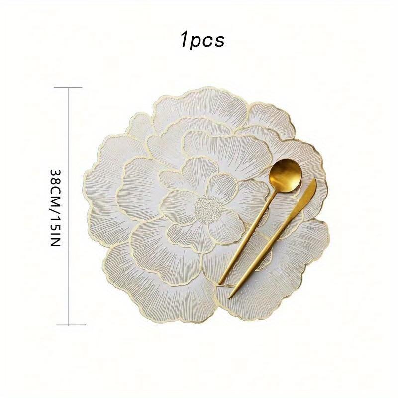 NOVINKA Květinová prostírka Jídelní Dekorativní Tepelně odolná Podložka na stůl Podtácky Domácí Párty Svatba Vánoce