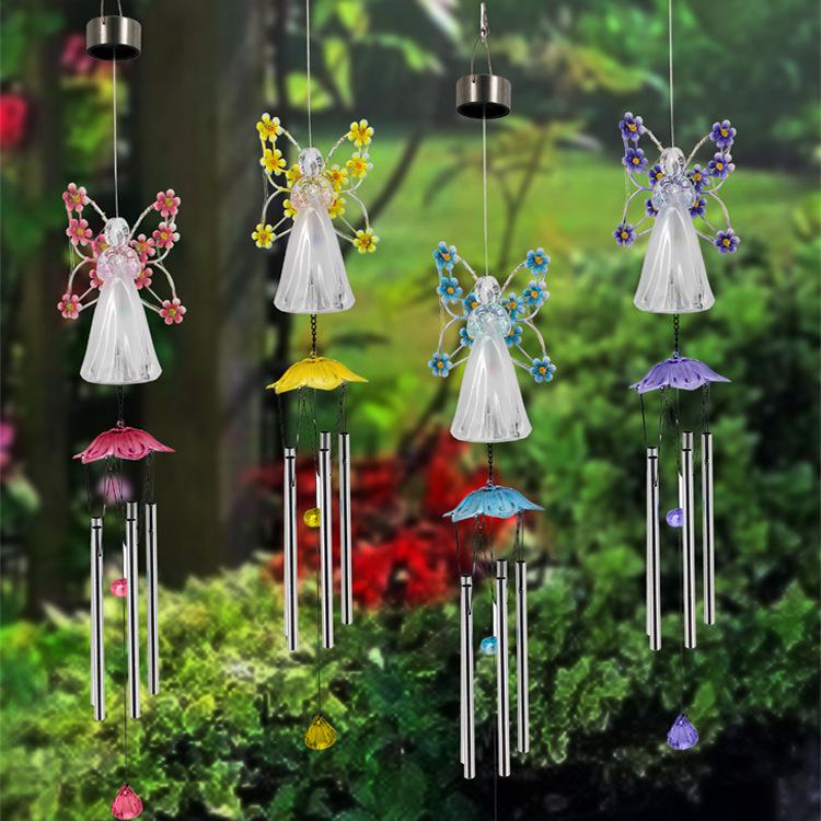 Solar Angel Wind Chime Garden Light - Outdoor LED Decoration