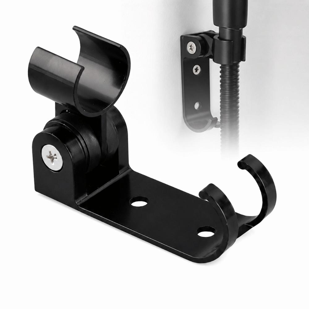 2 Pack Wall Mounted Shower Head Holder Adjustable Angle Shower Bracket Shower Head Bracket Bathroom