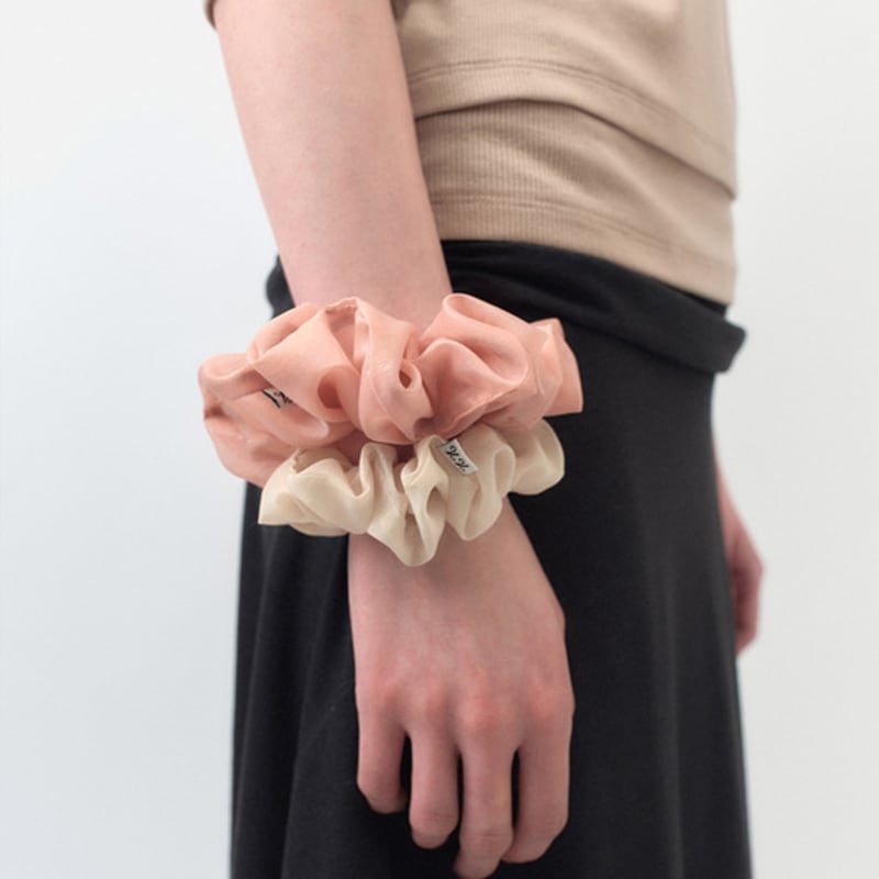 Symmetric Percent Twinkle Scrunchie - M / Pink