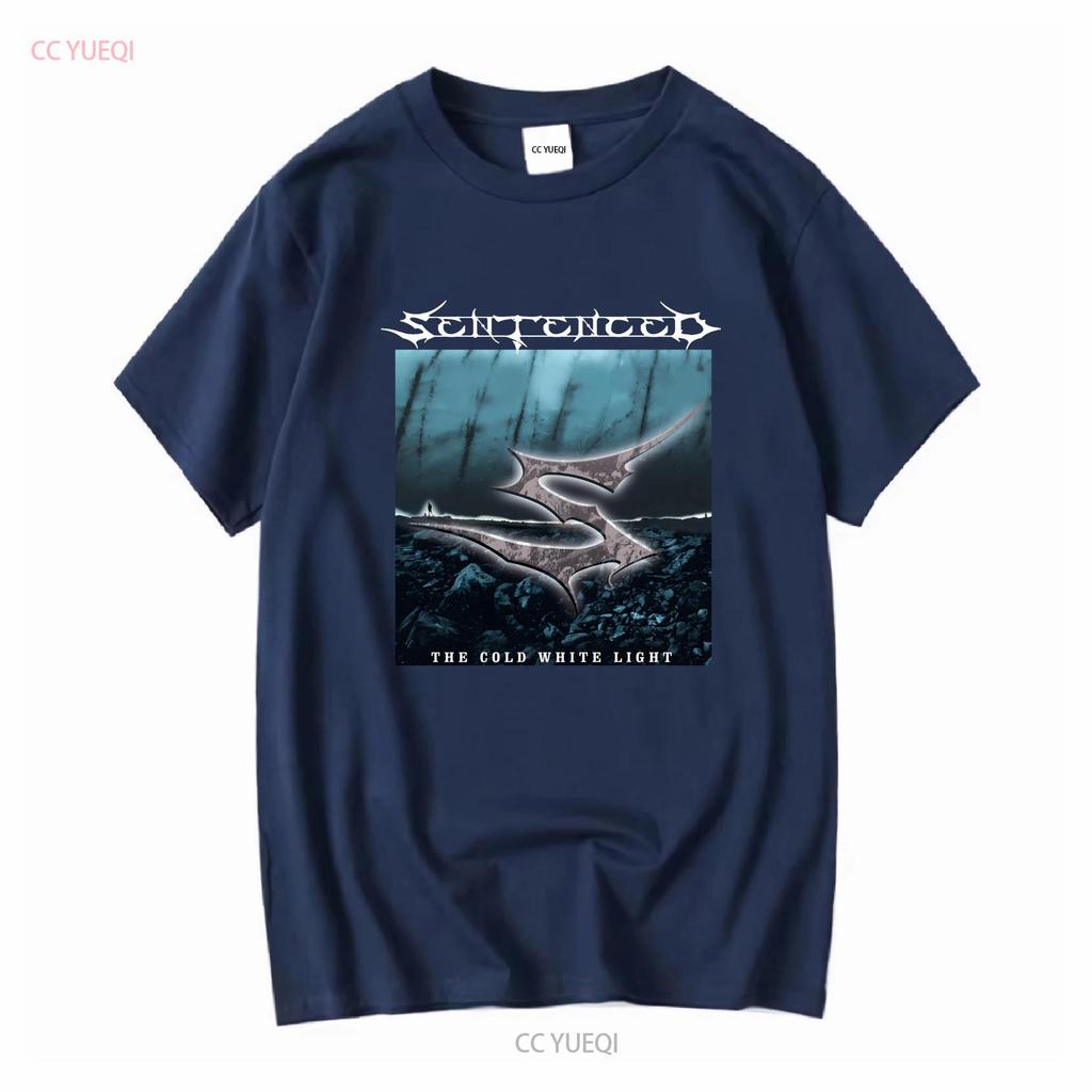 Nuova Popolare Band Sentenced T-shirt Nera Cotone Taglia Completa manica lunga o corta vintage Lavata Casual streetwear Versatile