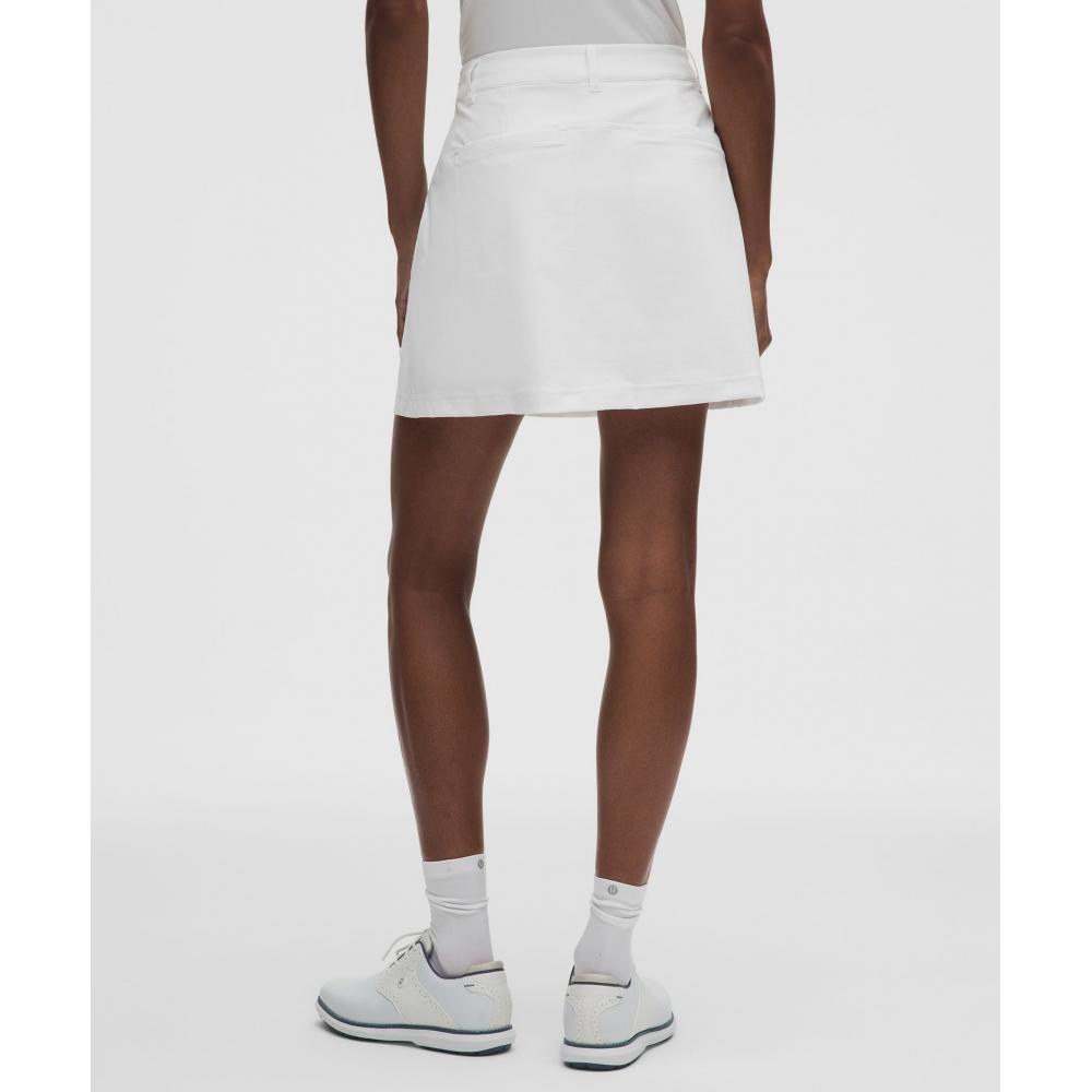Lullulemon Stretch Twill Front Pleated Golf Skirt *Embroidered Logo Wht