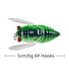 Water surface simulation insect fishing bait 5cm/6g lures