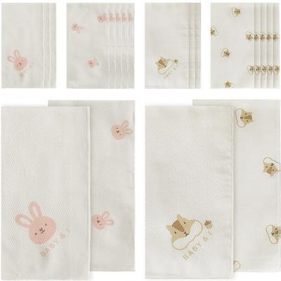 Baby&I Infant Non-fluorescent Pure Cotton Handkerchief 20p, Korean Baby Products
