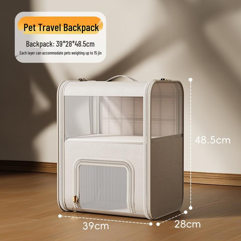 Przenośny plecak dla kota z przezroczystą osłoną kosmiczną do podróży