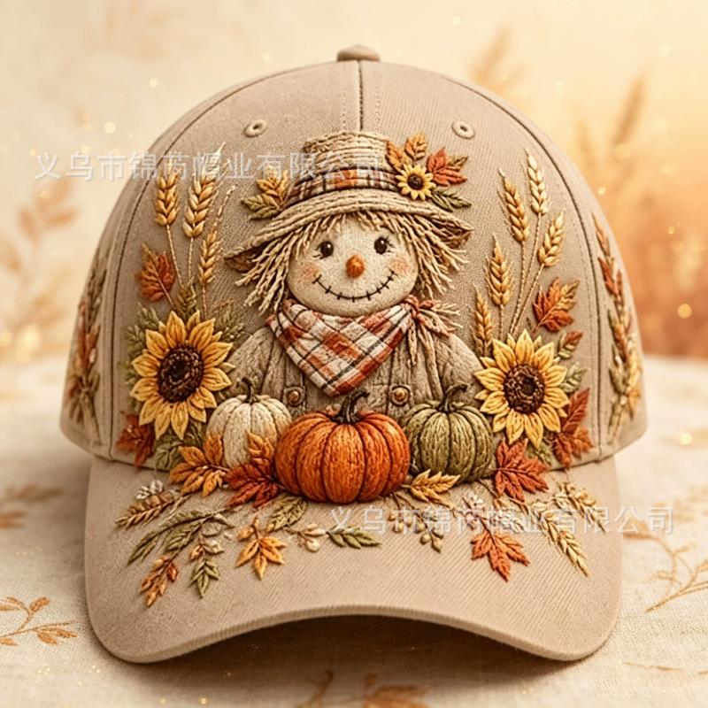 Fashion New 1D Digital Printing American Casual Thanksgiving Element Shade Baseball Cap Men's and Women's Outdoor Hat