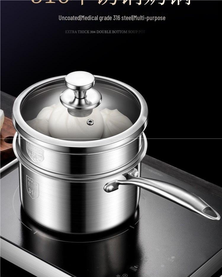 316 Stainless Steel Non-stick Milk and Baby Food Pot