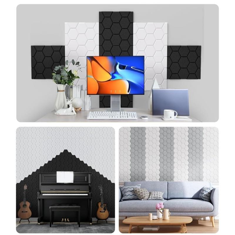 High Efficiency Soundproof Wall Panels Sound Absorption Panels Reducing Noise for Rooms Enhanced Focusing for Workplaces