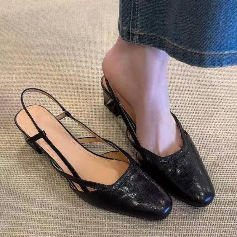 Fashion Ladies Shoes 2025 Fashion Closed Toe Women's Sandals Summer Slip-on Office and Career New Best Seller Comfortable Heels Women