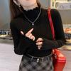 Autumn Knitted Turtleneck Long Sleeve Slim Jumper Tops Women Sweater Pullover Solid Ruffles Ladies Casual Shirts Soft Sweaters