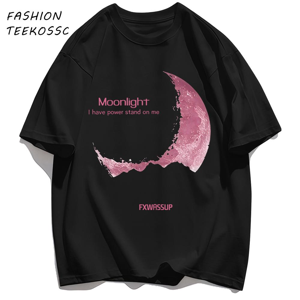 Moonlight I Have Powe Stand On Me Man TShirts Cotton Basics T Shirt Hip Hop Summer Unisex Clothing Loose AllMatch Streetwear
