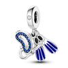 925 Silver Charms Glow-in-the-dark Bulb Firefly Pendant Dangle Charm Fit Fashion Style Bracelet Pendent Women Jewelry
