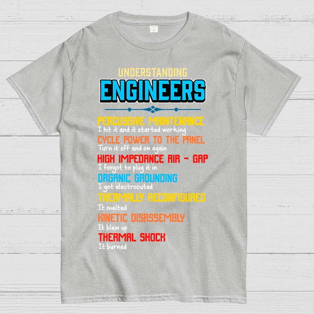 Funny Understanding Engineers Cotton Summer Casual Cool Loose T-Shirt