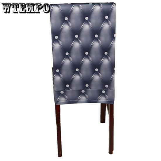 WTEMPO Elastyczny Pokrowiec na Krzesło Jadalnia Ślub Składany Impreza Bankiet Uniwersalny Antyzanieczyszczeniowy Domowy Krótki Pokrowiec