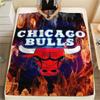 1Pc Chicago Bulls Print Flannel Blanket High Quality Warm Comfortable Cover for All Seasons Perfect for Gifts Home Decor