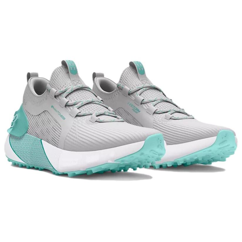 Under Armour  HOVR Phantom Golf Distant Grey Radial Turquoise Women Sneakers 3027090-101